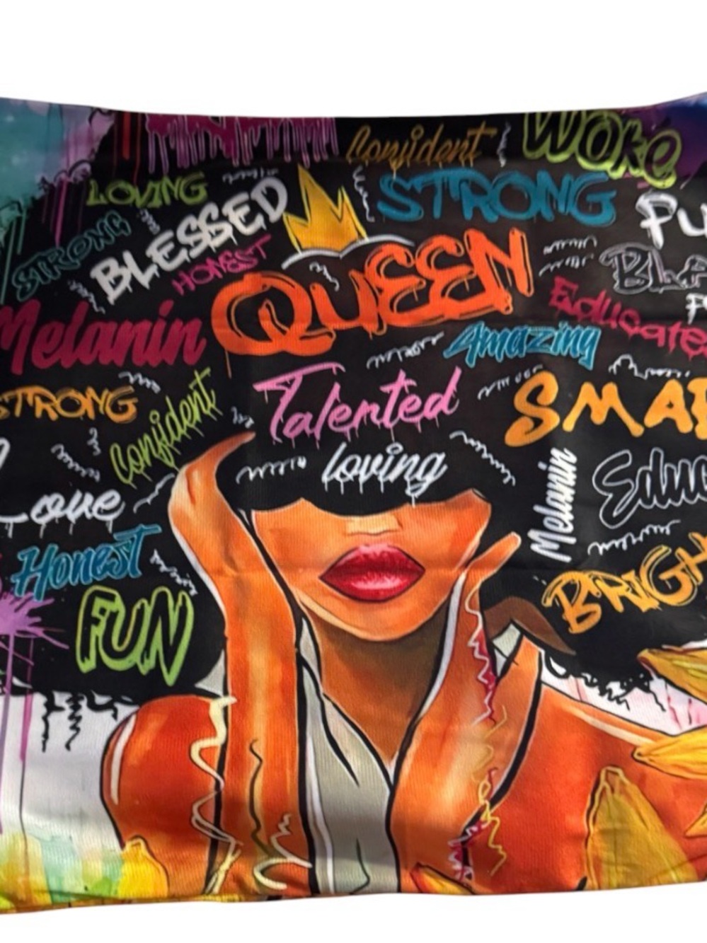African queen pillow case 18x18